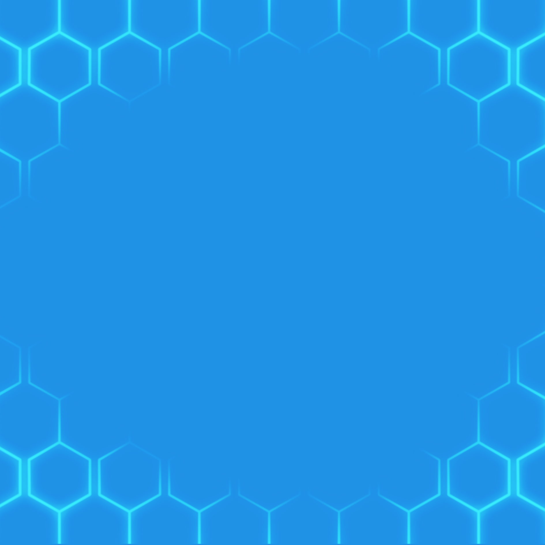 Blue Background with hexagon